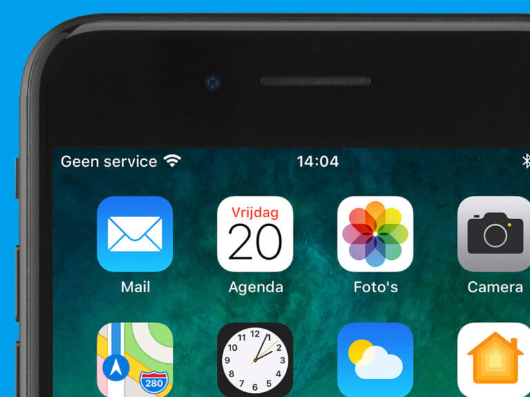 Geen service iPhone