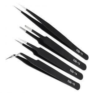 Antistatische pincet set (4 stuks)